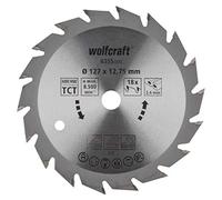 Lame de scie circulaire au carbure Wolfcraft 6355000 127 x 12.75 mm Nombre de dents: 18 1 pc(s)