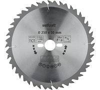 Lame de scie circulaire au carbure Wolfcraft 6660000 250 x 30 x 3.2 mm Nombre de dents: 24 1 pc(s)