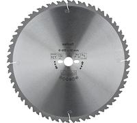 wolfcraft 6668000 1 Lame de Scie Circulaire de Table Ø 400 mm, Ct, Alésage Ø 30 mm, 36 Dents, Surface Polie, Denture Sablée Et Alternée Pour Coupes Longitudinales avec Déflecteur de Copeaux Argent