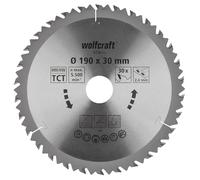 Wolfcraft Disque de coupe bois 6736000 Ø190 mm 30 dents Alésage 30 mm