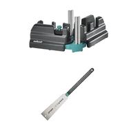 wolfcraft 6948200 Fausse Equerre et Boite à Onglets I Produit 2 en 1 pour des plinthes précises & 6951000 Scie Japonaise, 570 mm - pour bois, plastique et stratifiés