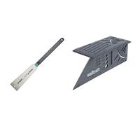 Wolfcraft 6951000 Scie Japonaise, 570 mm - pour bois, plastique et stratifiés & 5208000 Équerre 3D d'onglet 150 x 275 x 66 mm - Traçage angle de 45° à 90°