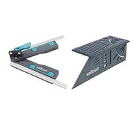 wolfcraft 6957000 Fausse équerre pour scies à Onglet & 5208000 Équerre 3D d'onglet 150 x 275 x 66 mm - Traçage angle de 45° à 90°