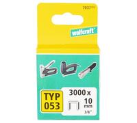 Wolfcraft Agrafes larges 7037000 – Acier trempé Type 053 10 mm – Lot de 3000