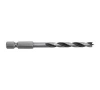 Wolfcraft 7262000 1 Foret à Bois Hélicoïdal, Cv, Ø 4 Mm, Longueur de Spirale 40 Mm, Longueur Totale 75 Mm, Cylindre Et Pointe de Centrale Rectifiés Queue 6 Pans, Din 7487 G