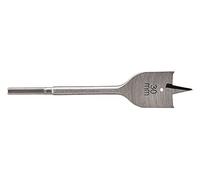 wolfcraft 7643000 1 Mêche Plate Ws, Ø 30 mm, Longueur 152 mm, Queue 6 Pans, Pointe de Centrage Affûtée Argent