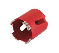 Wolfcraft Trépan diamant maçonnerie 7957000 Ø 68 mm — segments soudés, 2 orifices, écrou M16