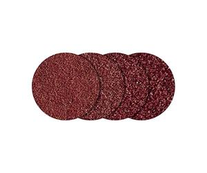wolfcraft 8 disques abrasifs avec fixation, Ø 50 mm I 5608000 I Accessoire pour le plateau de ponçage pour meuleuse d'angle