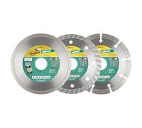 wolfcraft 8392000 1 Lot de 3 Disques Diamant Ø110 Mm Alésage 22.2 Mm en 13236,argent