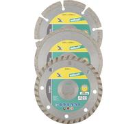 Wolfcraft 8394000 Disque à tronçonner diamanté 115 mm 1 set Béton ancien, armé, Brique, Matériaux de chantier, Béton, Béton