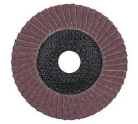 wolfcraft 8426000 1 Disque à Lamelles Ø 115 mm Corindon Grains 40, Alésage Ø 22,2 mm, en 13743 Argent