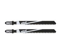 wolfcraft 8431000 Lot de 2 Lames HCS de scie sauteuse 75 mm queue en T