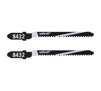 wolfcraft 8432000 Lot de 2 Lames de scie sauteuse 50 mm queue en T