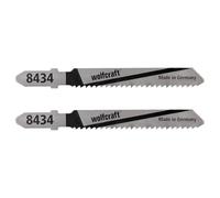 wolfcraft 8434000 Lot de 2 lames HSS de scie sauteuse 53 mm queue en T
