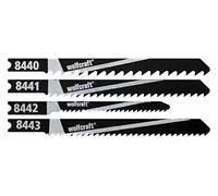 wolfcraft 8440000 10 Lames de Scie Sauteuse Queue en U argent