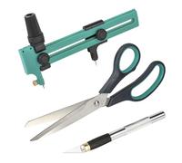 wolfcraft 8641000 Kit de Coupe 3 Pièces - Coupe-Cercles et Couteau