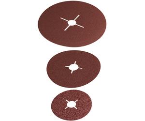 Wolfcraft 8WH60000CJ07 Papier abrasif pour plateau de ponçage non perforé Grain 24, 40, 60, 100 (Ø) 115 mm 20 pc(s)