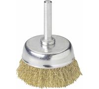 Wolfcraft Brosse soucoupe laiton diamètre 50mm Wolfcraft Diam. tige 1/4 pouce (6,3 mm) 2112000 1 pc(s)