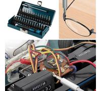 WOLFCRAFT Coffret avec 1 rallonge porte-embout, 1 tournevis et 30 embouts