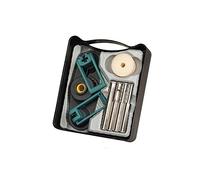 wolfcraft Coffret de 4 Forets Diamant Ceramic Ø 5-10 mm avec Guide | Set de forets diamantés pour carrelage et grès cérame avec guide à ventouses et profondeur de coupe 30 mm. 8771000