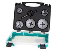 wolfcraft - Coffret de Scies Cloches BiM ""Électricité et Plomberie"" - Diam. 35,40,51,65,68 mm - Prof. de Coupe 40 mm - réf. 3764000