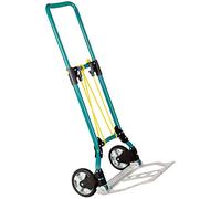 wolfcraft Diable Pliant TS 550 - Chariot de Transport jusqu'à 70 kg | Système de transport compact avec pelle et roues rabattables, traverses arrondies et sangle de fixation 5505301
