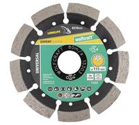 wolfcraft Disque à tronçonner diamanté Pro Laser universel I 8310000 I Utilisation universelle - Idéal pour béton armé I Ø 115 mm I 10 mm