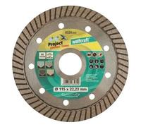 WOLFCRAFT Disque diamant turbo - Diametre: 115 x 22.2 mm