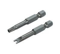 Wolfcraft Embouts de sécurité longs, L 50 mm, Torx creux No. 7, 8, 9
