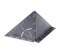 wolfcraft Équerre de Mesure Vario 3D, Équerre de Menuisier Pliable | Outil de traçage pour poutres et tubes avec fonction de compas et échelle d'angles 0-180 degrés. 5209000