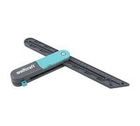 wolfcraft Fausse Equerre avec fonction trusquin I 6958000| Pour pose de sols et construction de meubles
