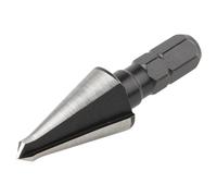 wolfcraft Fraise d'ébavurage HSS Ø 4-12,2 mm, Foret Aléseur pour Métal | Tige hexagonale pour changement rapide, acier haute vitesse pour tôle d'acier et inox, modèle 2 tranchants 4393000