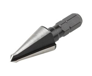 wolfcraft Fraise d'ébavurage HSS Ø 4-12,2 mm, Foret Aléseur pour Métal | Tige hexagonale pour changement rapide, acier haute vitesse pour tôle d'acier et inox, modèle 2 tranchants 4393000