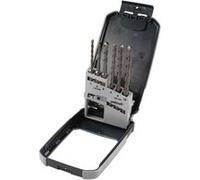 wolfcraft 7113000 1 coffret l-6 forets 5-10mm béton ct sds-plus, Argent