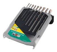 wolfcraft 7109000 Coffret de 9 Forets meulés rectifiés