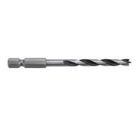 wolfcraft 7122000 Coffret de 5 Forets ø3-8mm Cv Hélicoïdaux noir/argent/bleu