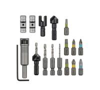 Wolfcraft Coffret 3086000 perçage, fraisage et vissage – 16 pièces