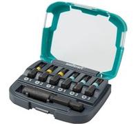 wolfcraft 2974000 1 Coffret de Vissage : Embouts à Choc Impact Longueur 25 mm, 3 Phillips 1-2 - 3 + 3 Pozidriv 1-2 - 3 + Porte-embouts 60 mm Vert
