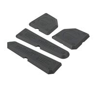wolfcraft Kit de 4 Lisseurs de Joints, Spatules en Plastique TPU | Outil de lissage pour rayons et chanfreins, idéal pour joints silicone et élastiques, simple d'entretien, 4330000