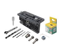 Wolfcraft Kit de Ferrures Excentriques - Gabarit de Perçage pour Meubles