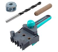 Wolfcraft, kit de fixation par chevilles - Système de fixation professionnel et foret hélicoïdal pour bois