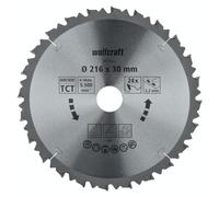 Wolfcraft® Lame de scie à onglet HM 24 dents Ø216 mm