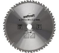 wolfcraft Lame de scie circulaire au carbure, 28 dents, Ø 315x30x3,2mm