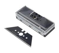 wolfcraft Lames trapèze PRO SHARP, 0,65 x 61 mm - 5 lames noires ultra-tranchantes pour cutters à lame trapèze - 4206000