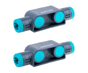 wolfcraft Lot de 2 Connecteurs de Serre-Joints pour Gamme Easy et Pro | Adaptateur robuste en plastique renforcé de fibres de verre pour ouvertures jusqu'à 200 cm. Réf. 3037000
