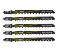 wolfcraft lot de 5 lames de scie sabre bosch hcs - 7,5 cm G