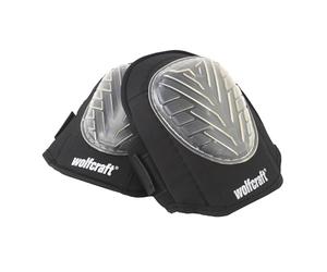 wolfcraft Paire de Genouillères Confort avec Coussinets en Gel Élastique | Protection niveau 1 pour sols fragiles, conforme EN 14404, plastique souple transparent. Réf. 4972000