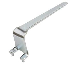 wolfcraft portée pour Meuleuse d’Angle, Écartement 35 mm | Outil robuste en acier pour écrous à bride bas, compatible avec meuleuses standard et tous disques, 2458000