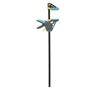 wolfcraft Serre-Joint à une Main EHZ PRO - Saillie 100 mm, 700 mm | Écarteur rapide avec pression de 120 kg, profondeur de gorge de 100 mm, corps en FRP et rail en acier trempé. 3033000