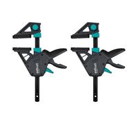 wolfcraft Serre-Joint à une Main PRO MAX - Ouverture 150 mm et Écarteur | Force de serrage 250 kg, saillie 110 mm et fonction d'écartement de 220 à 710 mm pour usage pro. 8662060